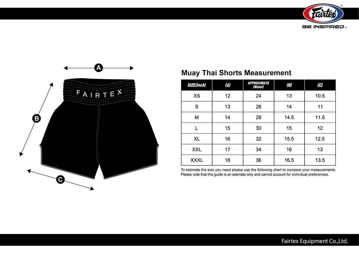 FAIRTEX GOLDEN JUBILEE MUAY THAI SHORTS - BS1917