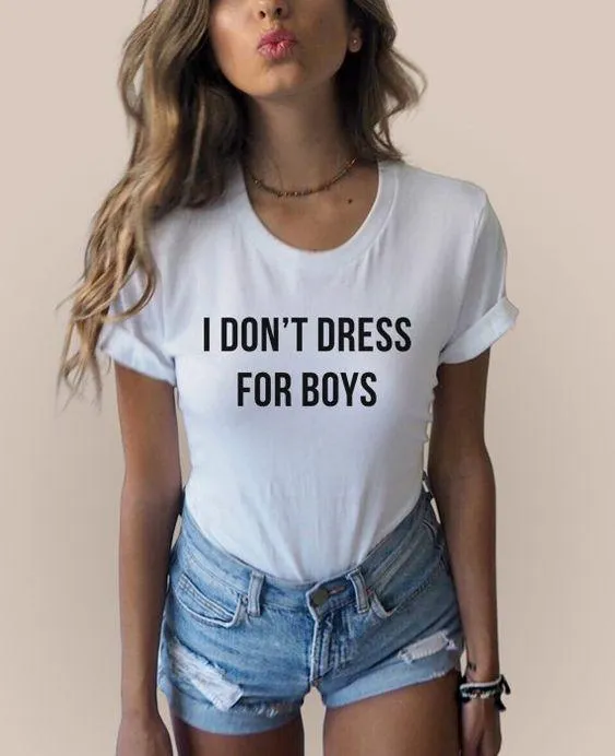 Feminist Shirt - Letter Printed T-Shirt For Elegant Women