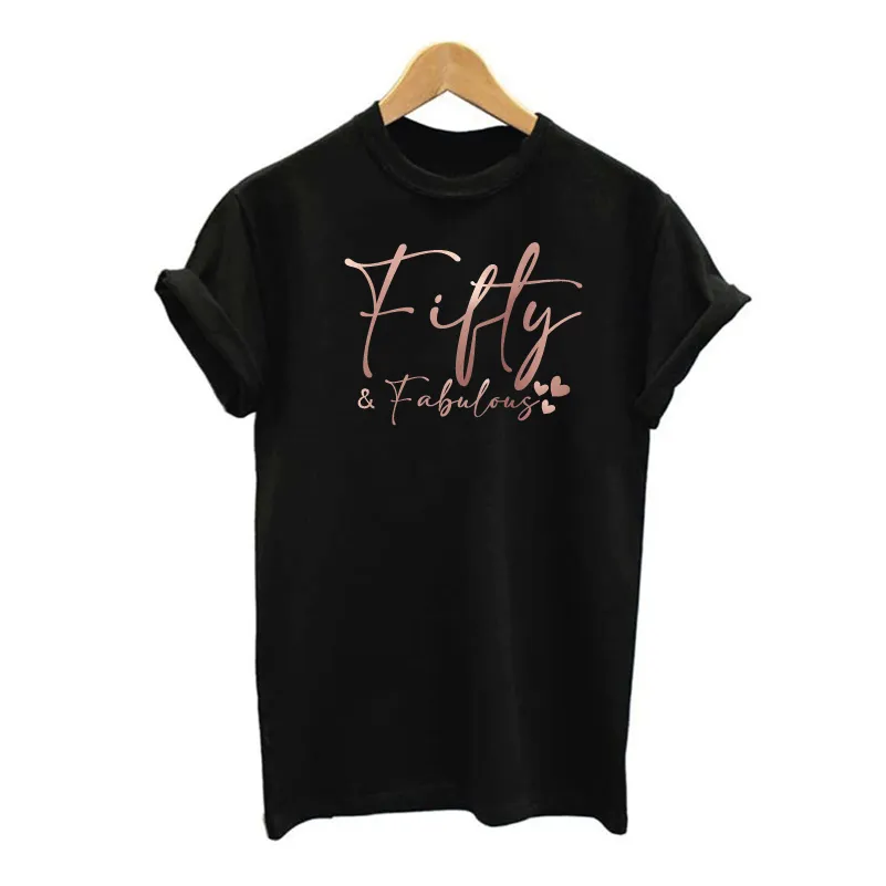 Fifty and Fabulous Women's Birthday T-shirt