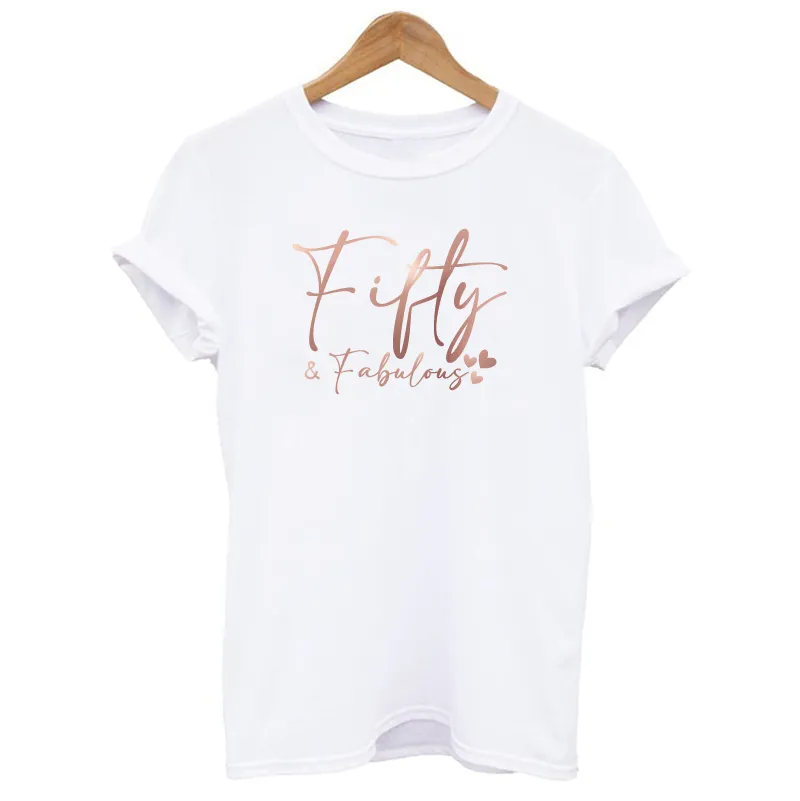 Fifty and Fabulous Women's Birthday T-shirt