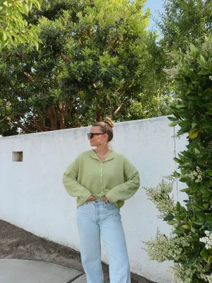 Firewood Sweater in Lime