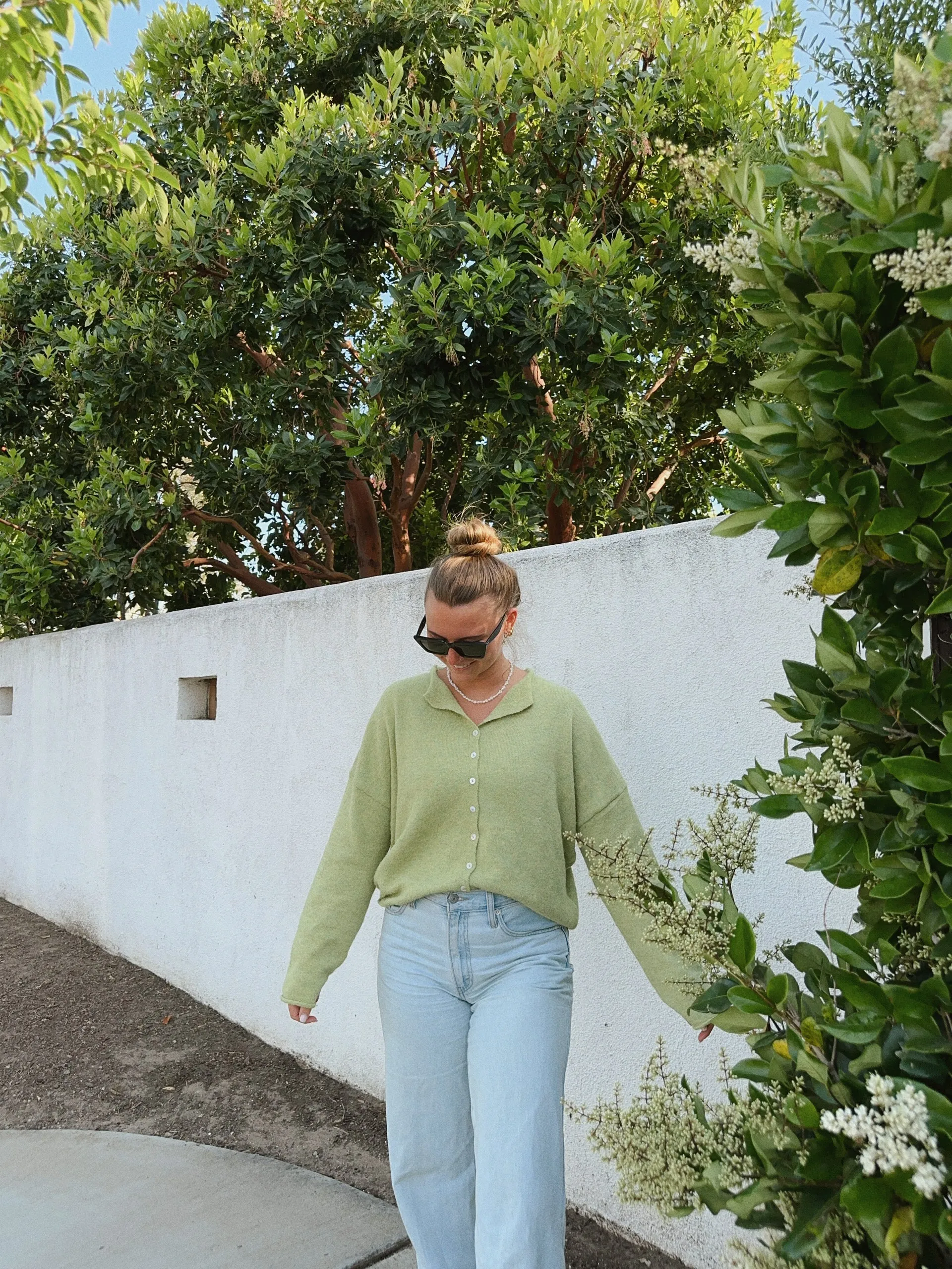 Firewood Sweater in Lime