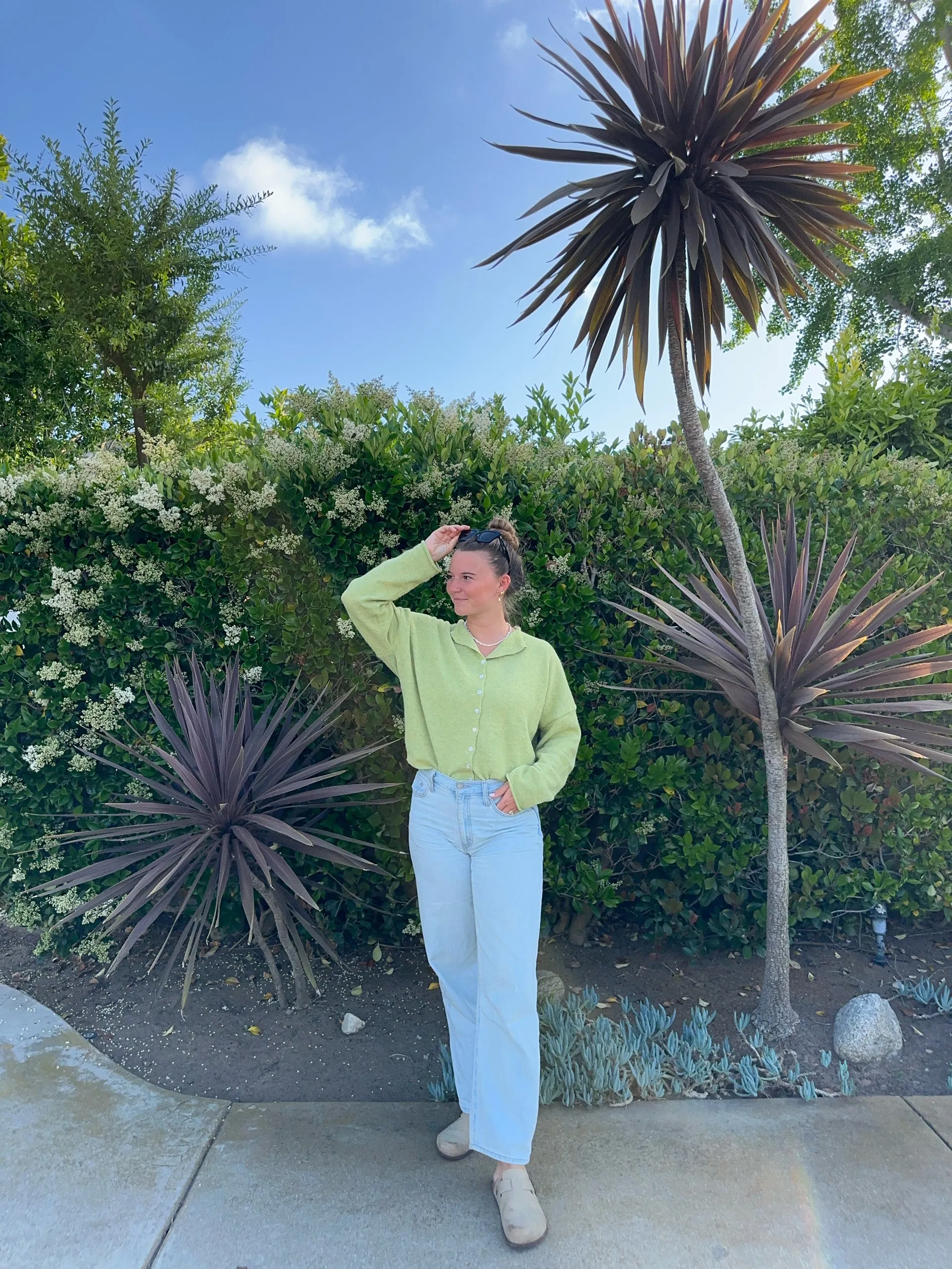 Firewood Sweater in Lime