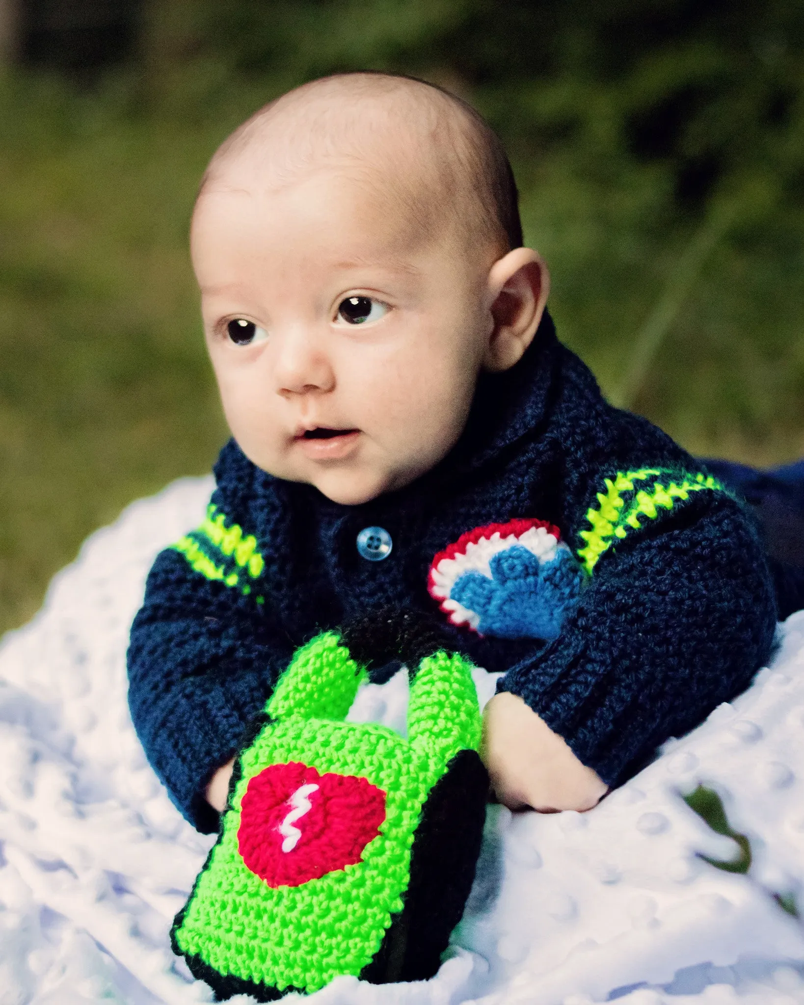 First Responder Baby Sweaters Crochet Patterns Ebook - Firefighter, Policeman, EMT