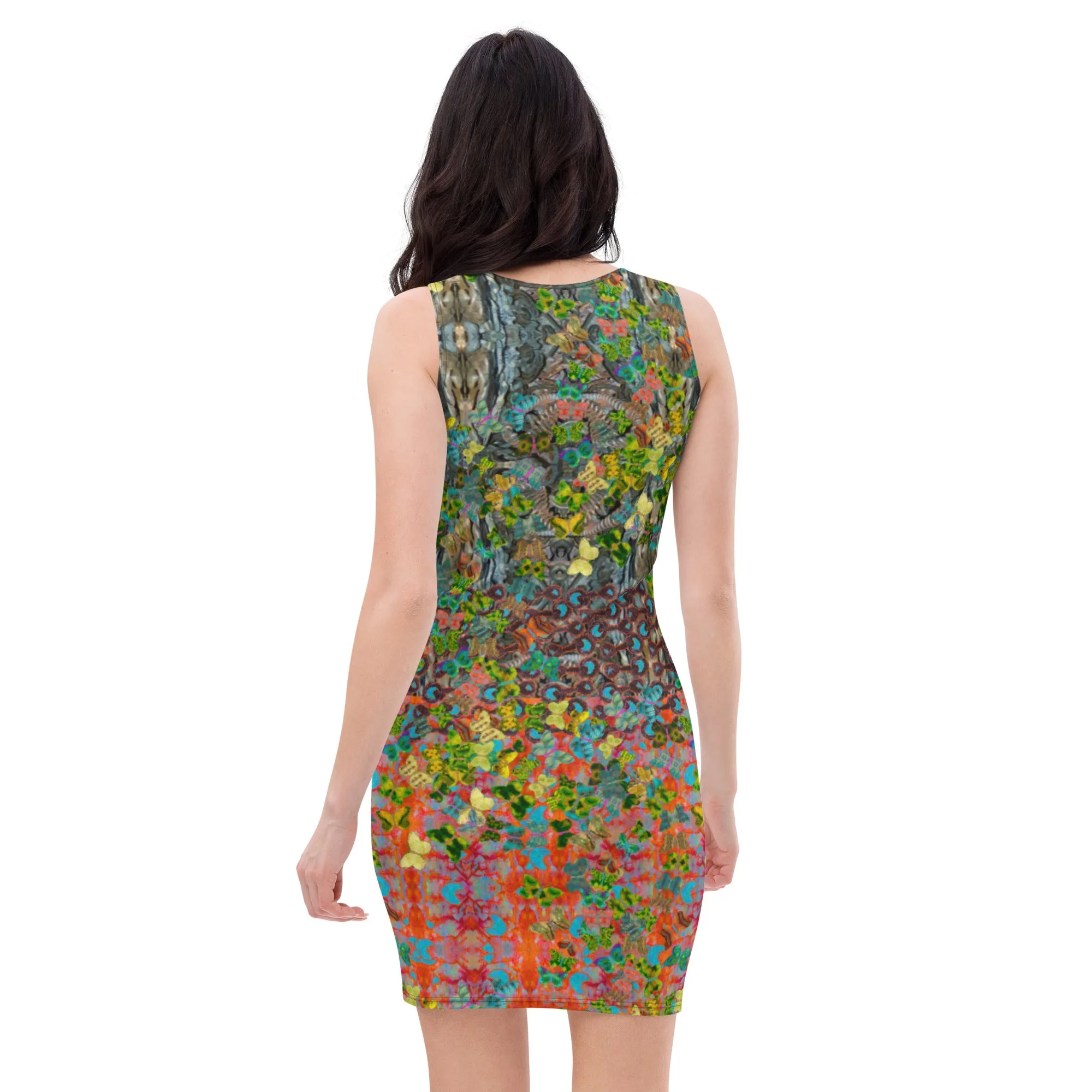 Fitted Sleeveless Bodycon Dress (Her/Muliebris)(Butterfly Glade Shoal Solstice GNHV8.12) RJSTH@Fabric#12 RJSTHw2021 RJS