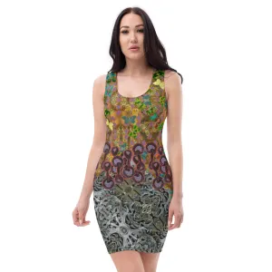 Fitted Sleeveless Bodycon Dress (Her/Muliebris)(Butterfly Glade Shoal Solstice GNHV8.6) RJSTH@Fabric#6 RJSTHw2021 RJS