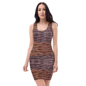 Fitted Sleeveless Bodycon Dress (Her/Muliebris)(Grail Hearth Core Copper Fabric) RJSTHS2022 RJS