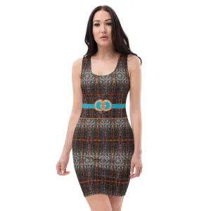 Fitted Sleeveless Bodycon Dress (Her/Muliebris)(Rind#12 Ouroboros Butterfly Belt Tree Link) RJSTH@Fabric#12  RJSTHW2021 RJS