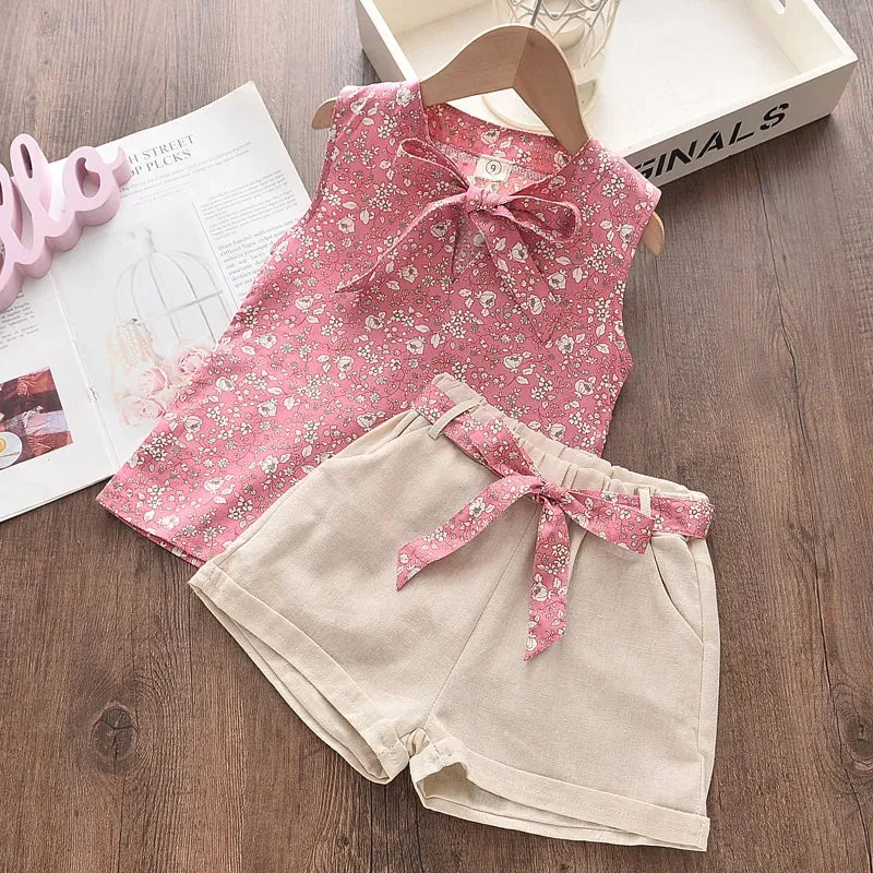 Flower Dream For Girls - Summery Set With Floral Pattern