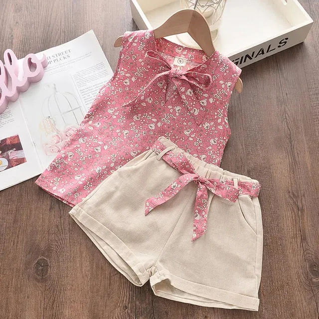 Flower Dream For Girls - Summery Set With Floral Pattern