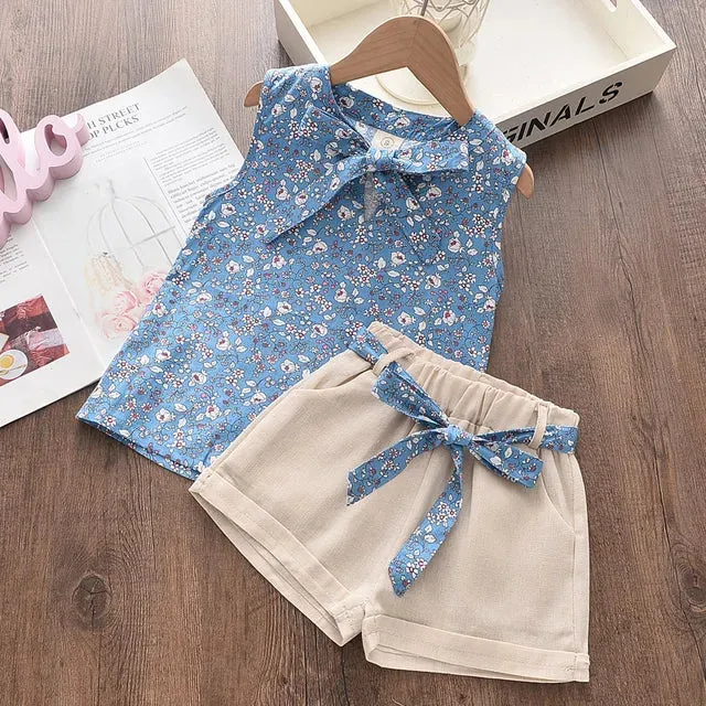 Flower Dream For Girls - Summery Set With Floral Pattern