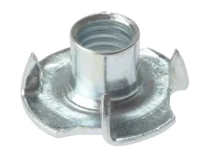 Forgefix Pronged T Nuts Zp M6 Bag 10