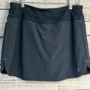 Free Fly Apparel Bamboo-lined Breeze Skort Skirt Shorts Gray UPF 50  Womens M