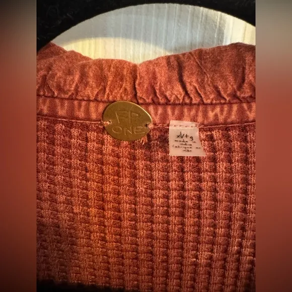 Free People FP One Scout Cropped Jacket NWT Cowboy Brown Size XL