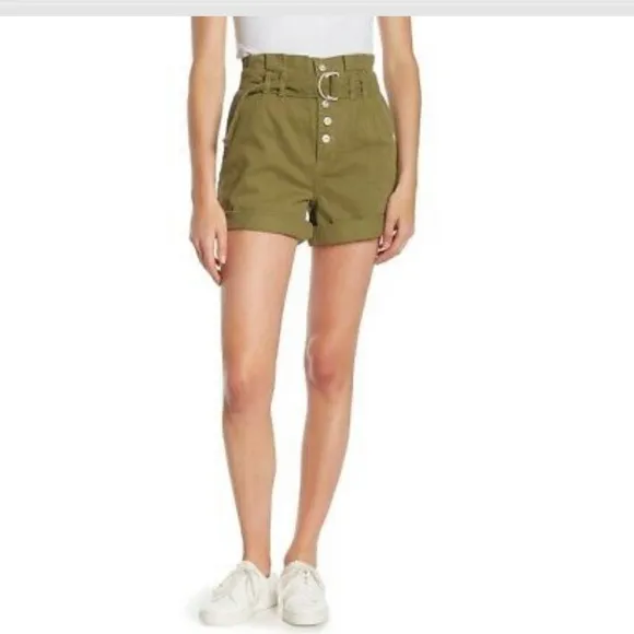 FREE PEOPLE green Sage shorts