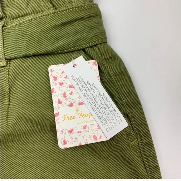FREE PEOPLE green Sage shorts