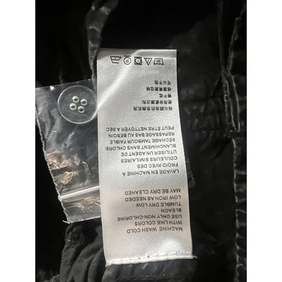 Free People Moon Bay Parachute Shorts Size Large Black