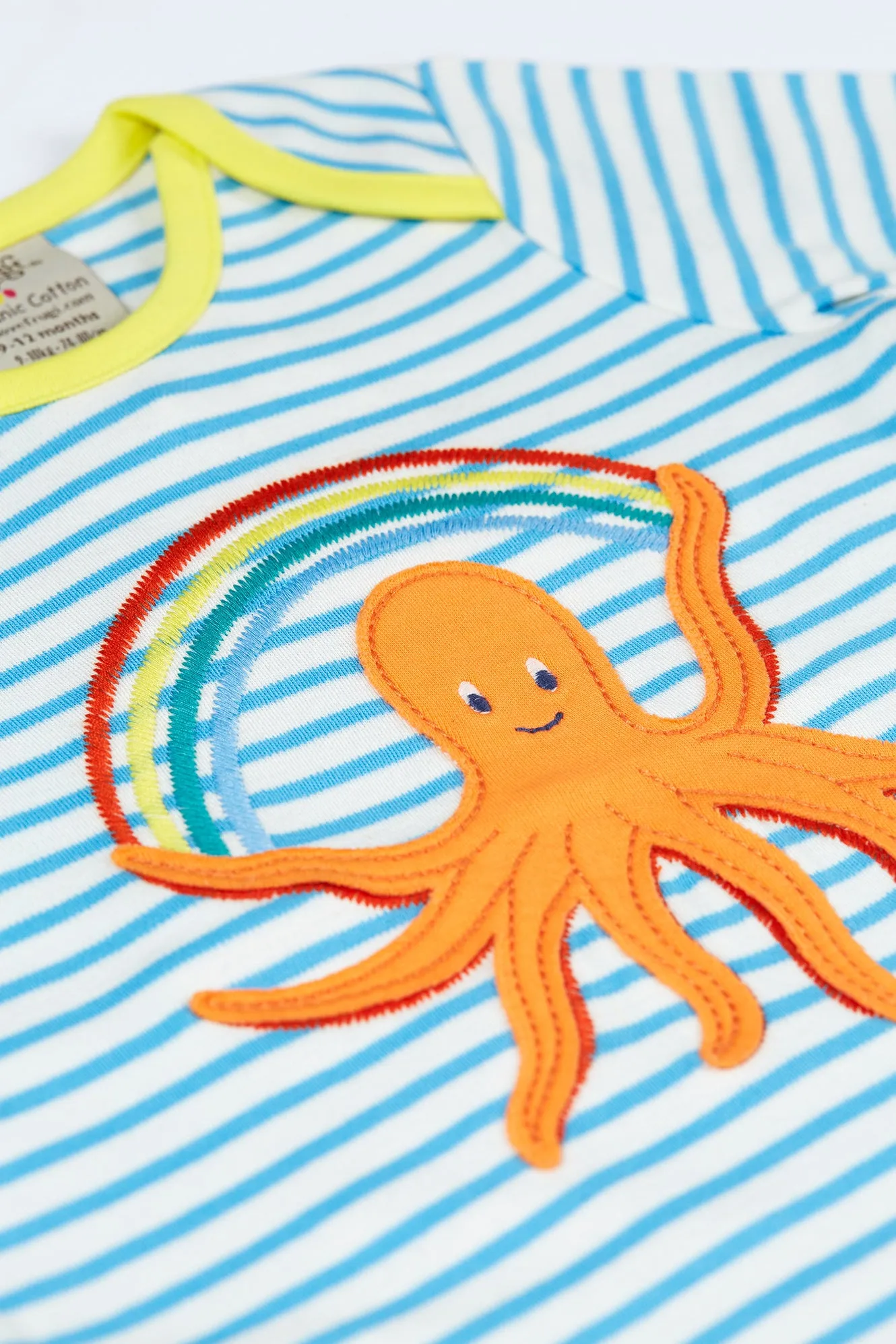 Frugi Bobby Infant T-Shirt Kf7ys Octopus