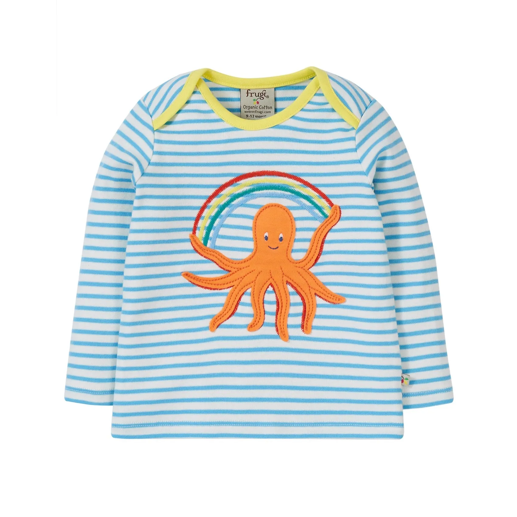 Frugi Bobby Infant T-Shirt Kf7ys Octopus