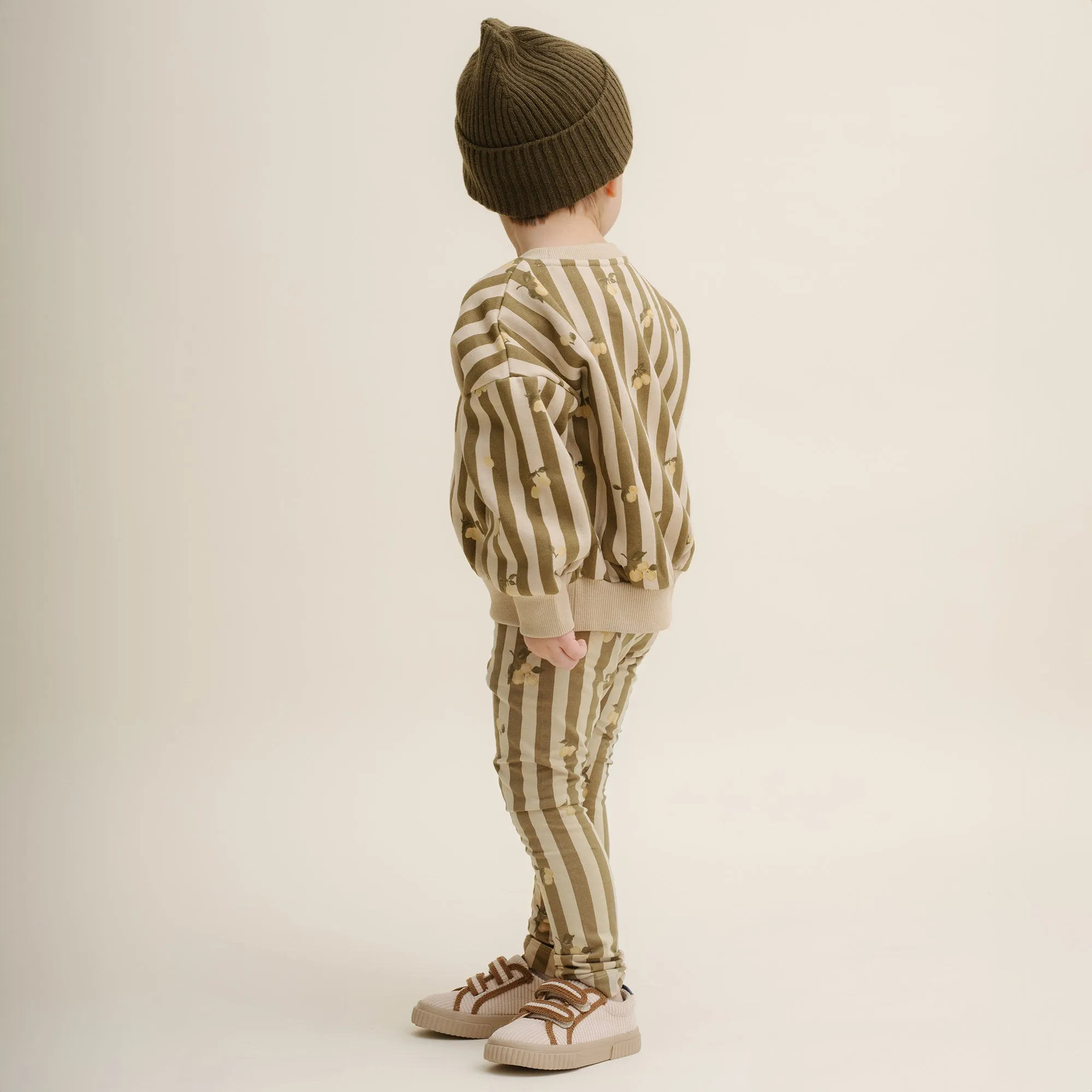 Garbo & Friends Stripe Prune Jersey Leggings