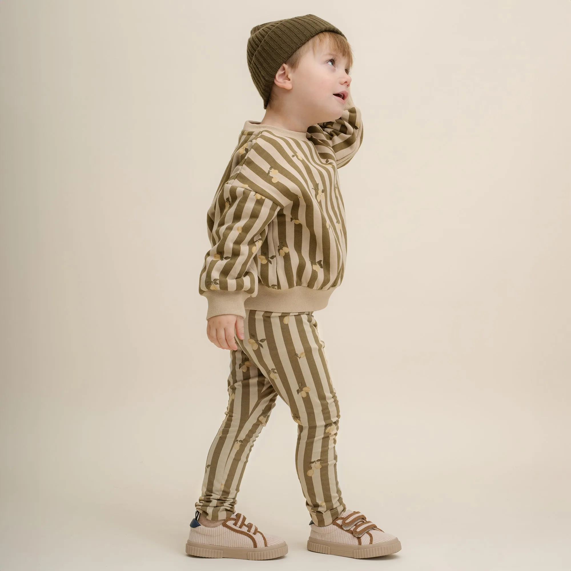 Garbo & Friends Stripe Prune Jersey Leggings