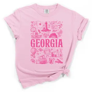 Georgia Collage Short Sleeve T-Shirt