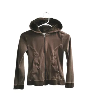 GIRL SIZE MEDIUM (10/12 YEARS) 725 Originals, Soft Brown Zip Hoodie VGUC B29
