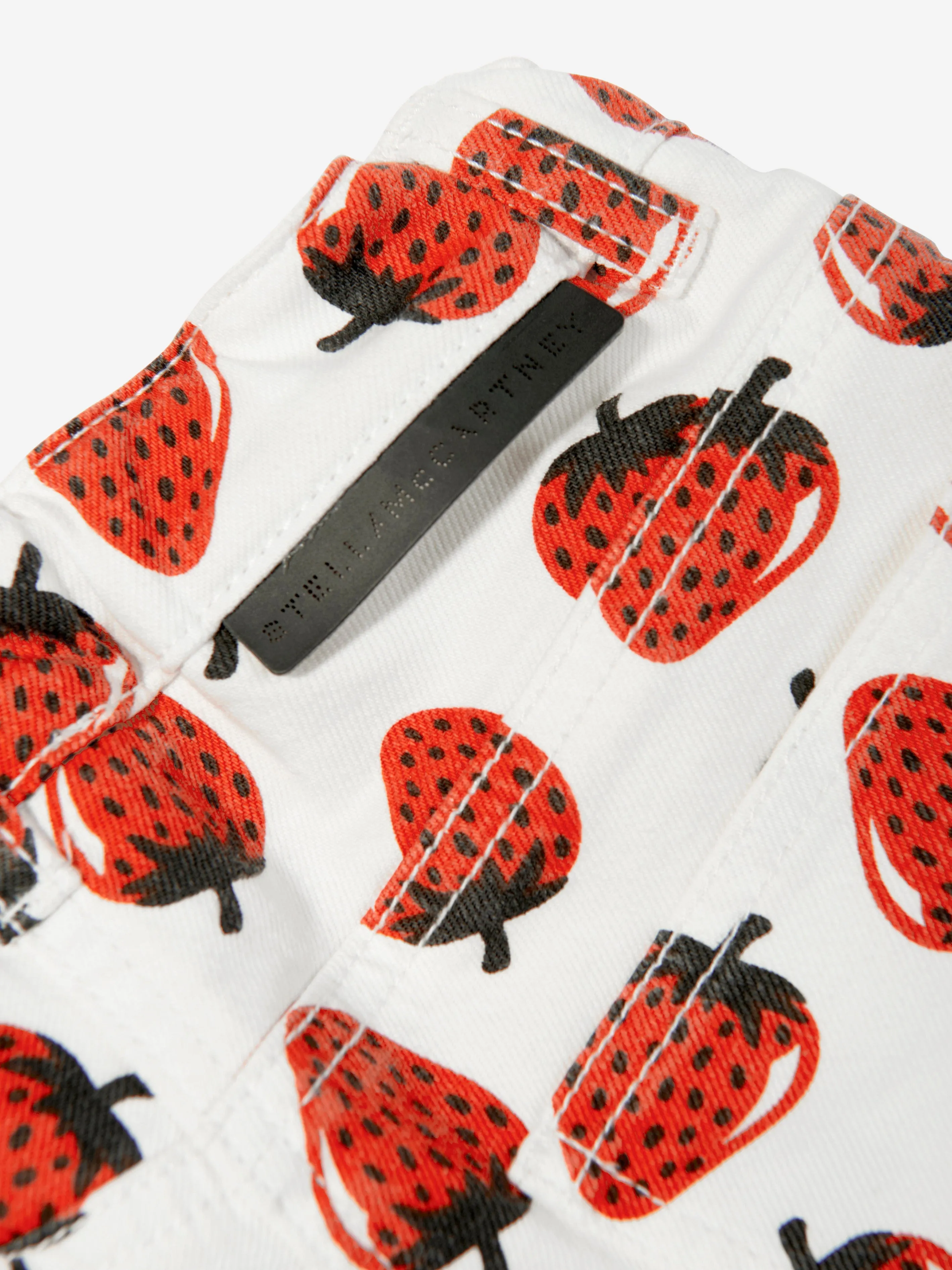 Girls Strawberry Shorts in Ivory