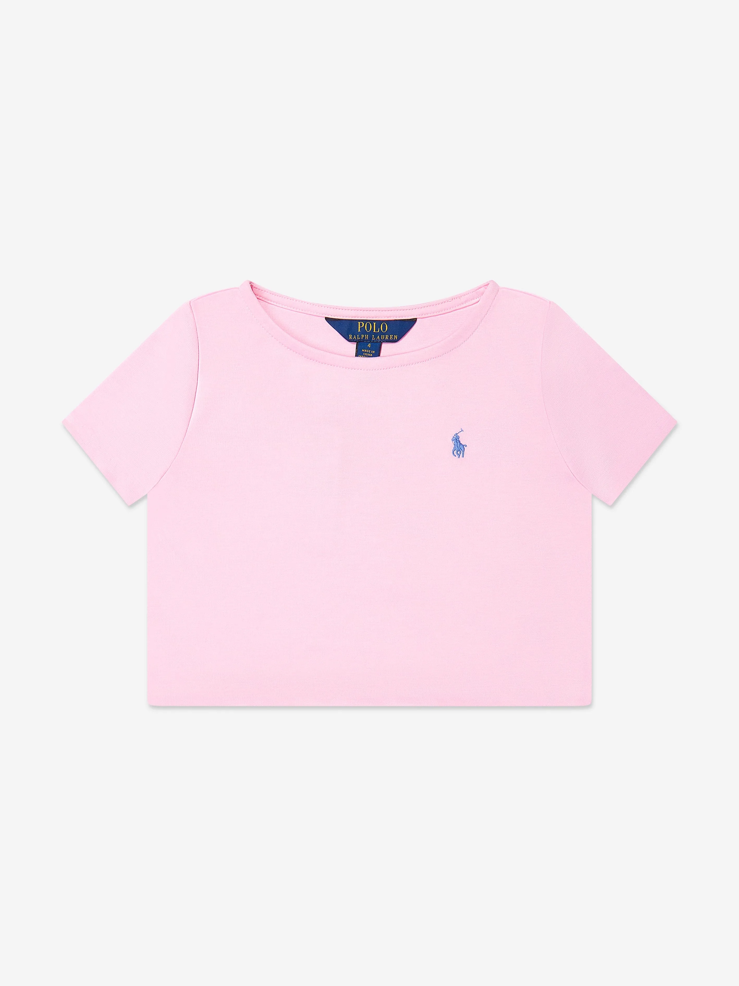 Girls T-Shirt and Skirt Set in Pink