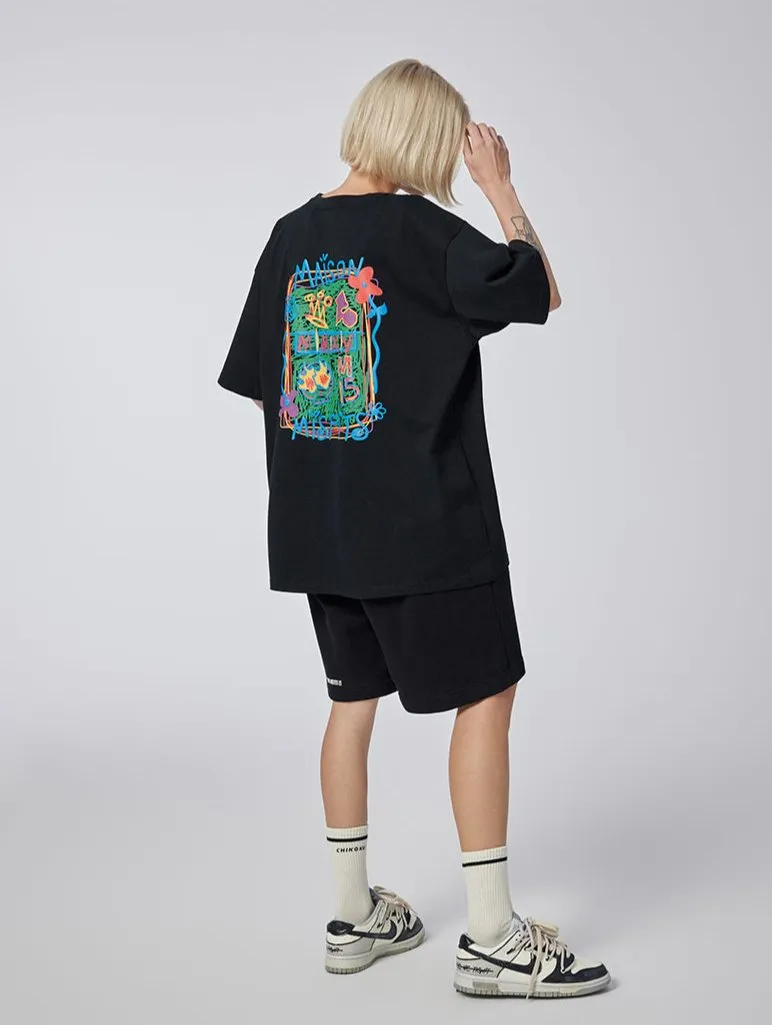 Graffiti - T-shirt - Black or white