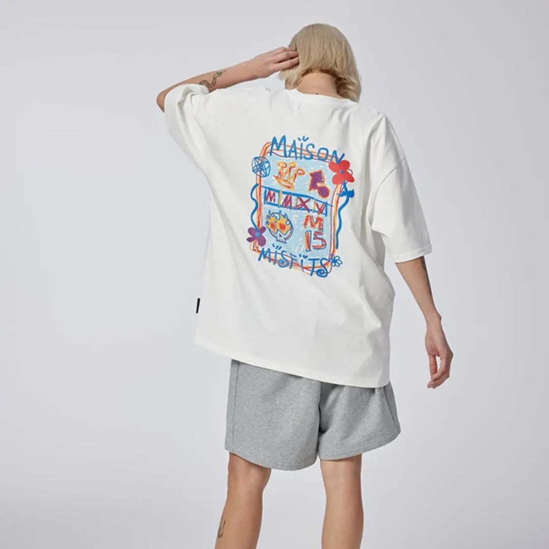 Graffiti - T-shirt - Black or white