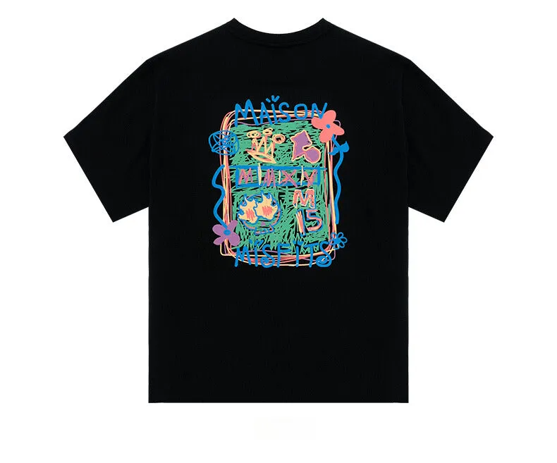 Graffiti - T-shirt - Black or white