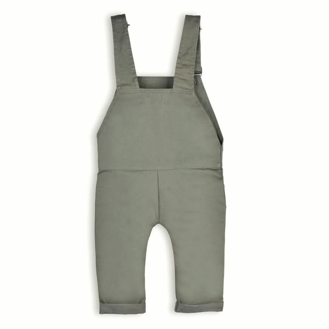 Green Twill Dungaree