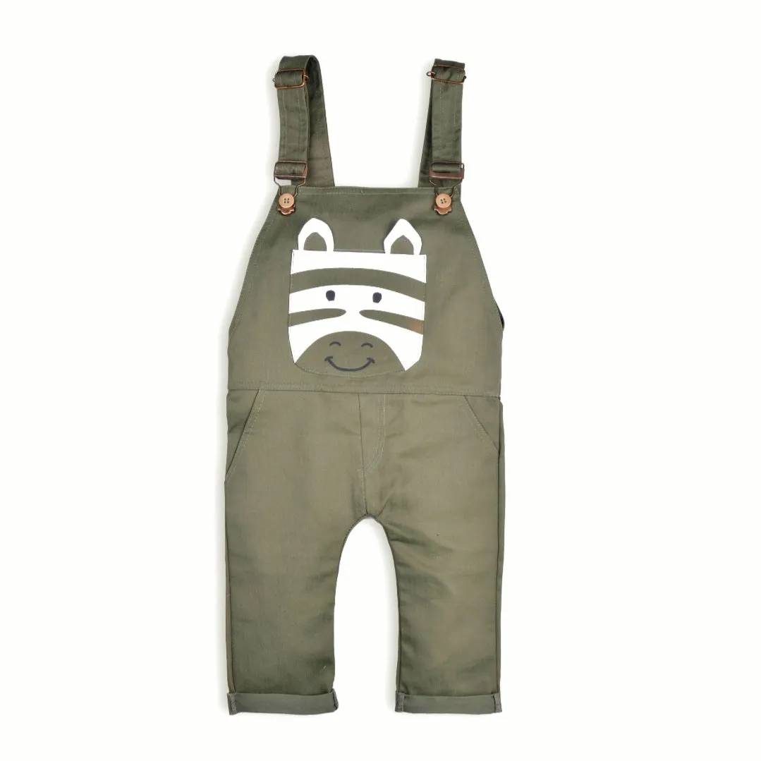 Green Twill Dungaree