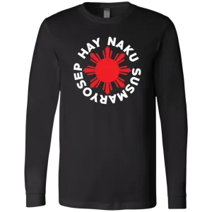 Hay Naku Susmaryosep Red Sun Unisex Jersey Long Sleeve T-Shirt