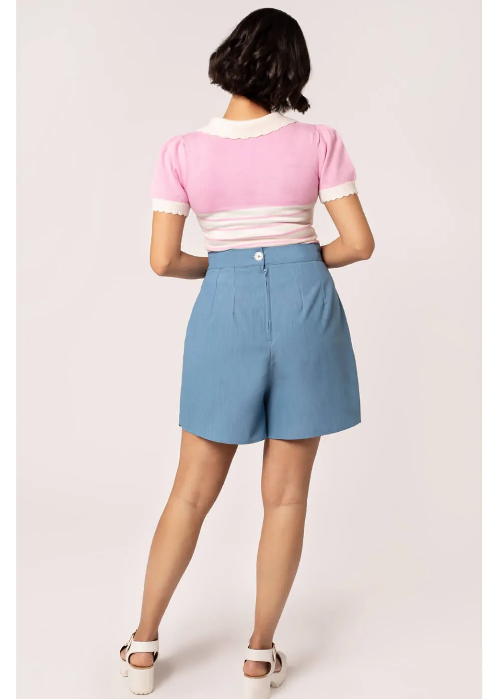 Hell Bunny Rylee Skorts Blue
