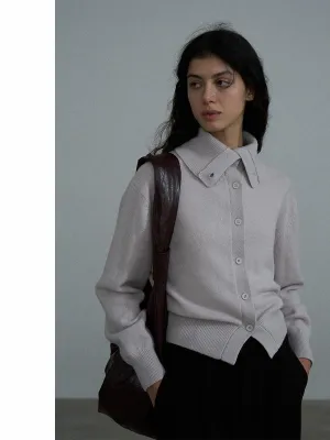 High-Neck Cardigan