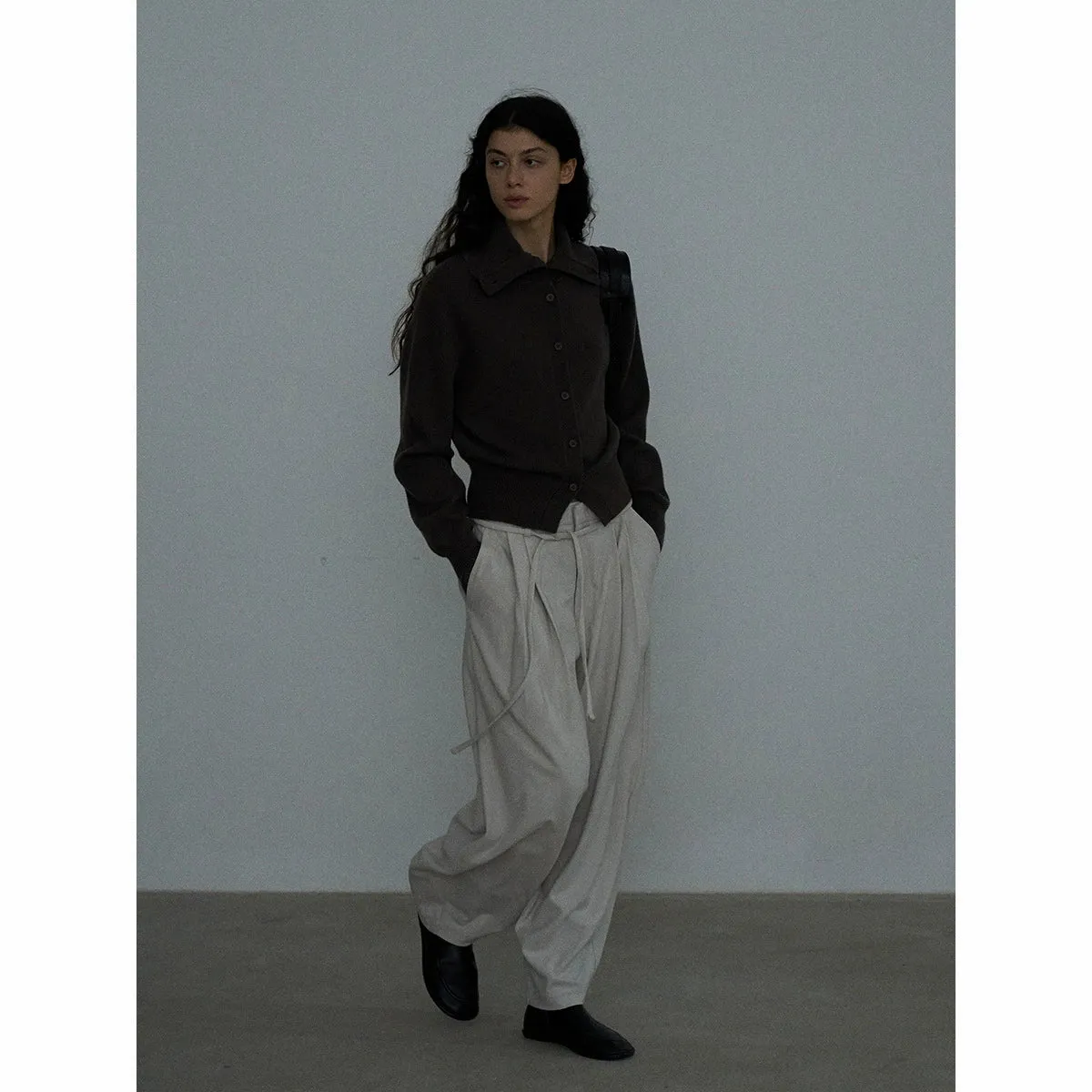 High-Neck Cardigan