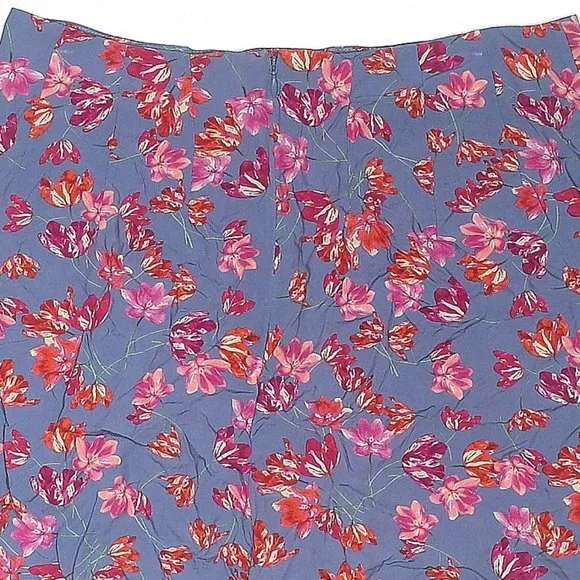 HOFMANN COPENHAGEN Purple-Blue Pink Floral Print Michelle Shorts Size US 8-10