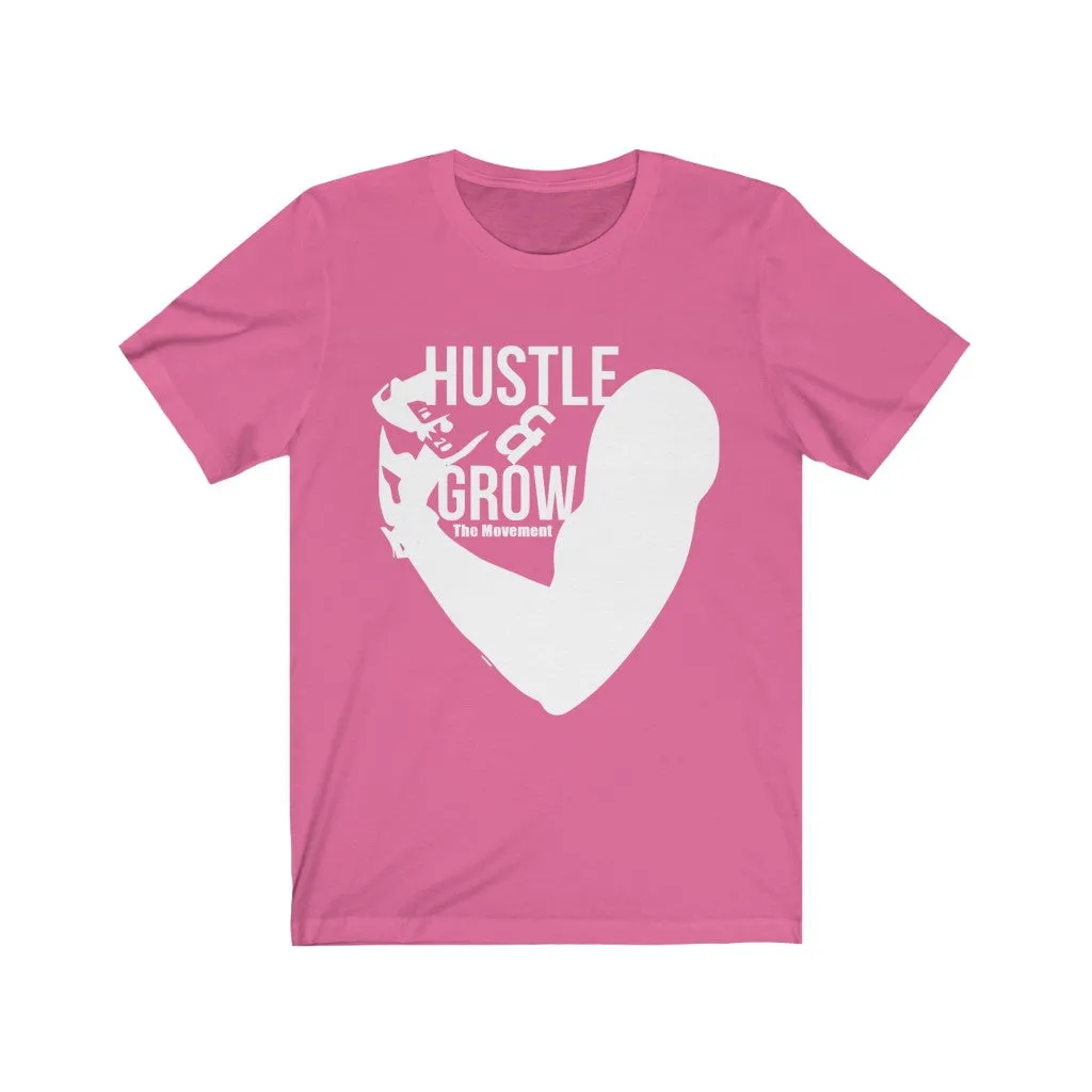 Hustle & Grow Short Sleeve Tee (Charity Pink)
