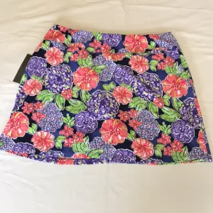 IBKUL Larisa Golf Skort size XL Floral Navy NWT