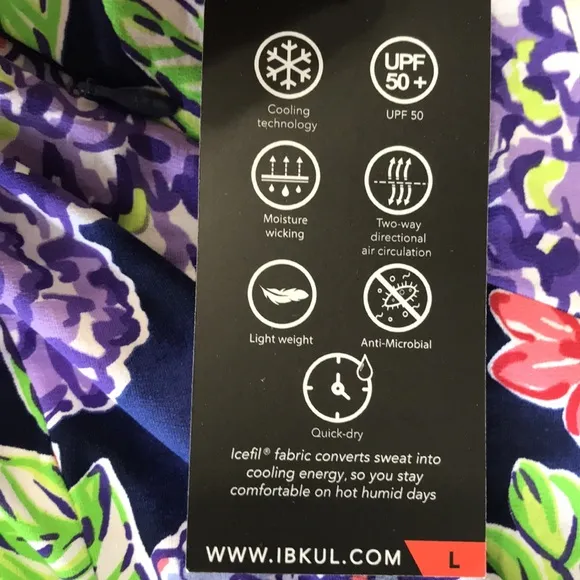 IBKUL Larisa Golf Skort size XL Floral Navy NWT