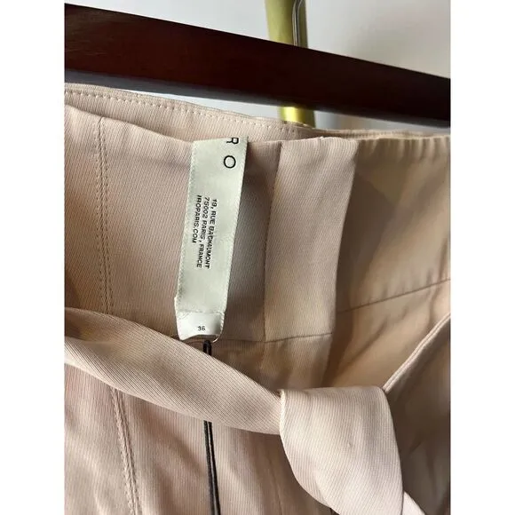 IRO Flat Front Belted Paperbag Piralin Shorts NWT Sz. 36 (US 8)