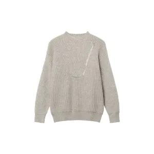 Irregular Half-Zip Sweater