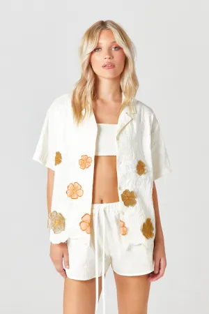 Ivory Flower Shirt