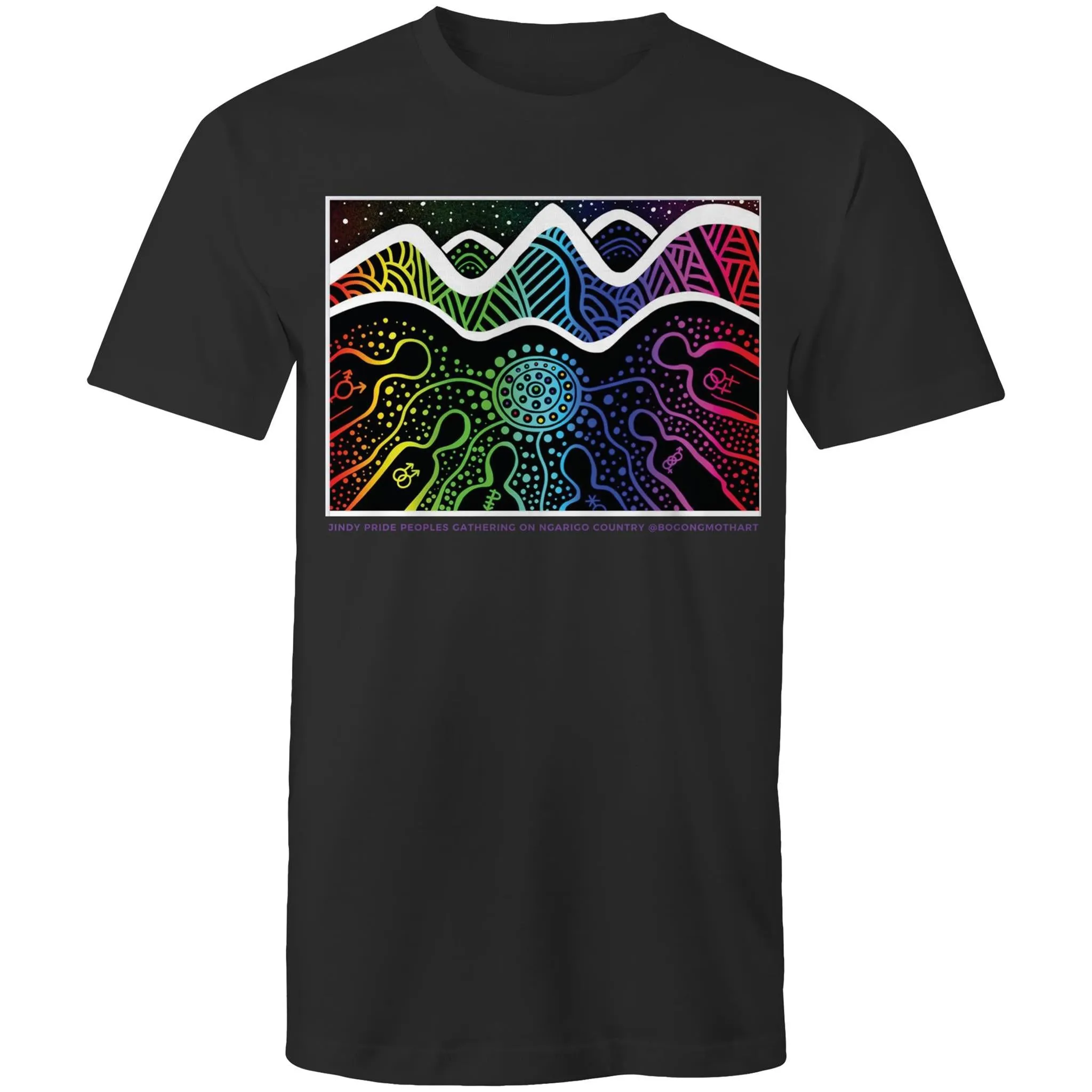 Jindy Pride Ngarigo Country Art T-Shirt Unisex (CLB007)