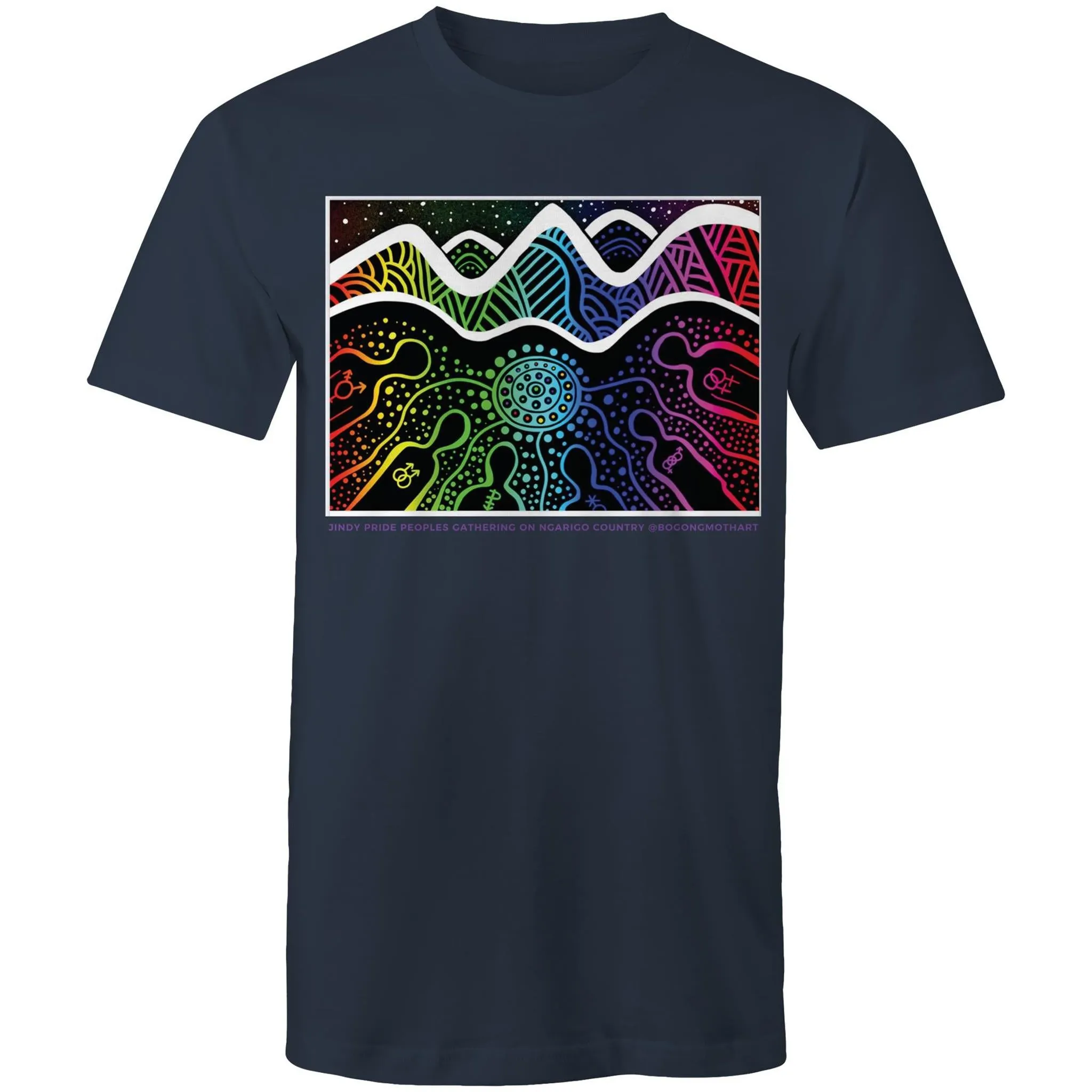 Jindy Pride Ngarigo Country Art T-Shirt Unisex (CLB007)