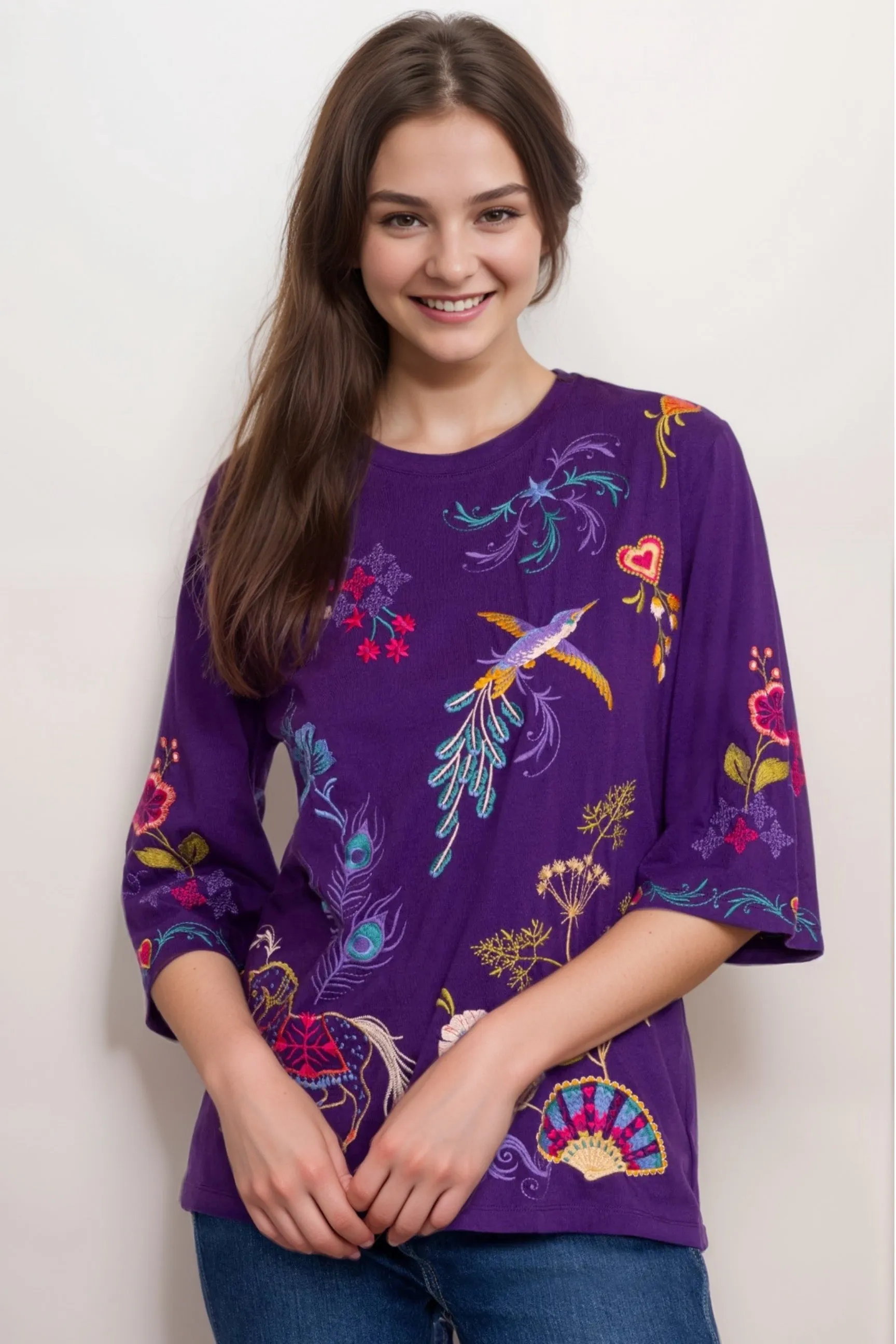Johnny Was JWLA Ariela Boxy Knit Tee J17124-9