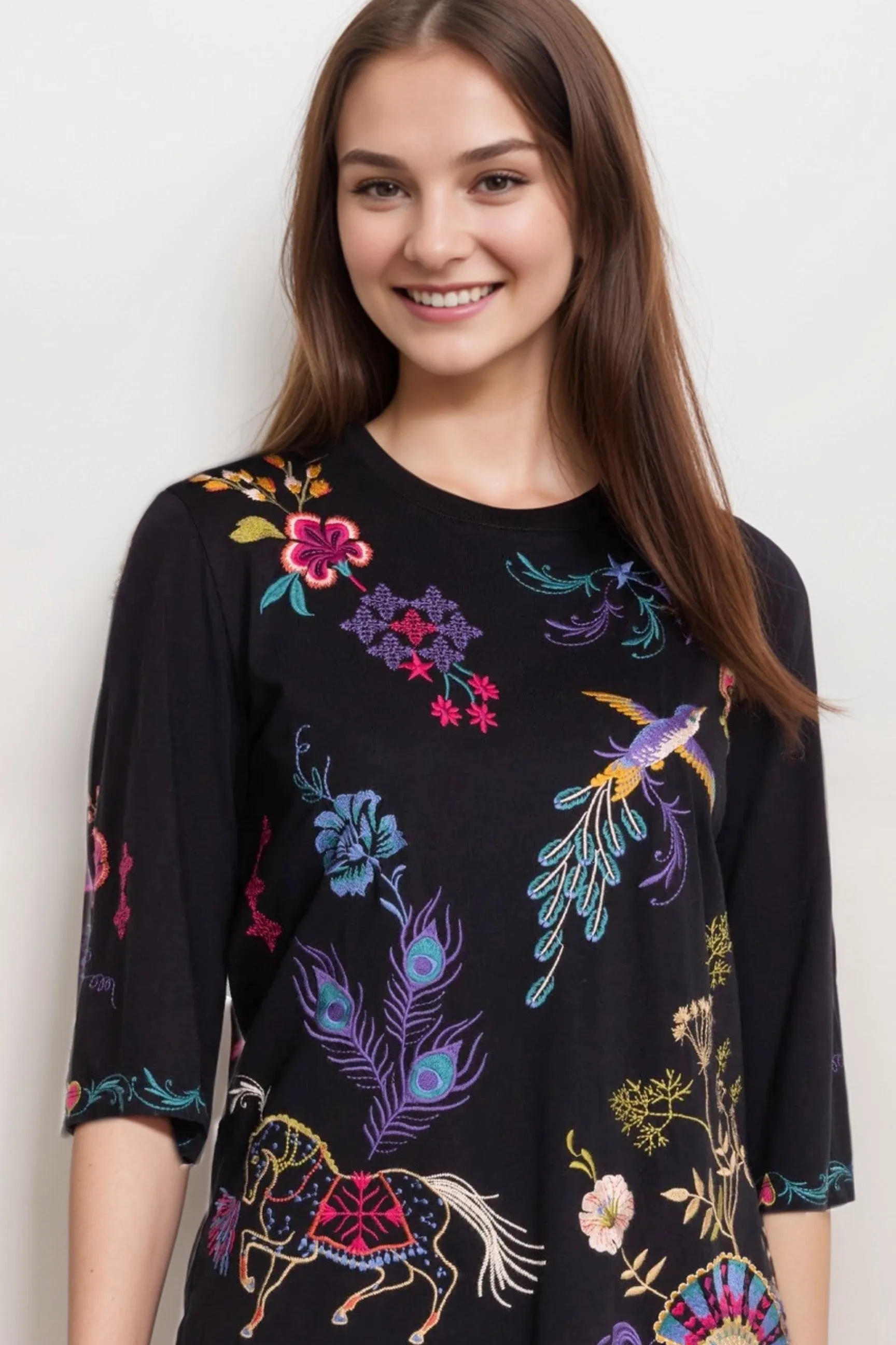 Johnny Was JWLA Ariela Boxy Knit Tee J17124-9