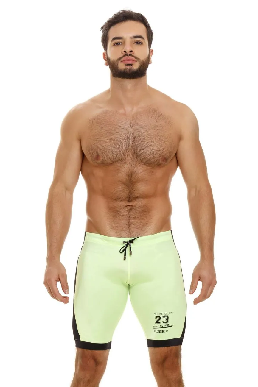 JOR 1821 Gamer Athletic Shorts Neon Green